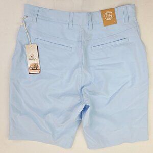 Panama Jack Quick Drying 4 Way Stretch Easy Care Blue Size 33 Mens Shorts NWT
